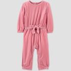 Baby Girls' Mauve Velvet Romper - Just One You Made By Carter's Pink 3m, Girl's, Pink/pink
