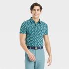 Men's Supima Cotton Printed Polo Shirt - All In Motion Navy Blue