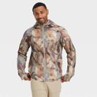 Men's Camo Print Packable Jacket - All In Motion Brown