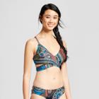 Clean Water Women's Paisley Wrap Bikini Swim Tops - Blue Paisley