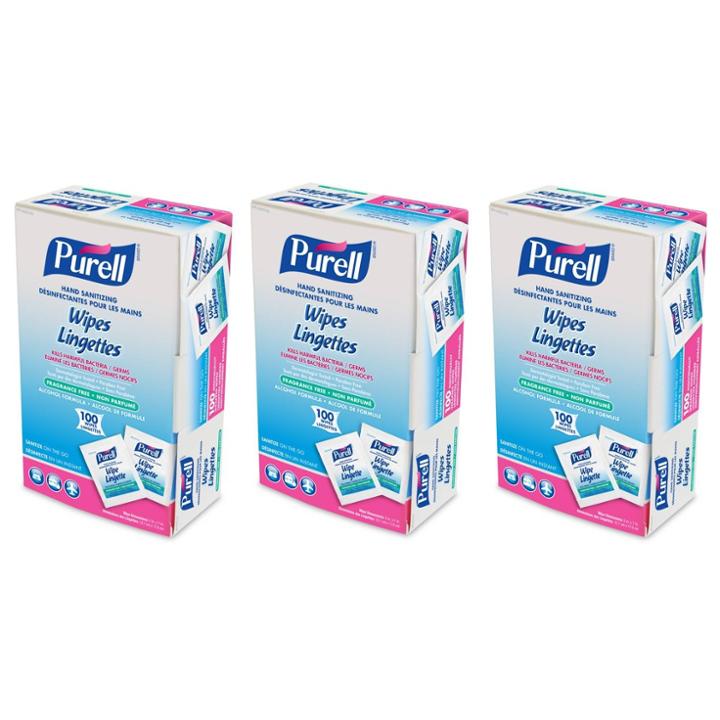 Purell Hand Sanitizing Wipes Individually Wraped