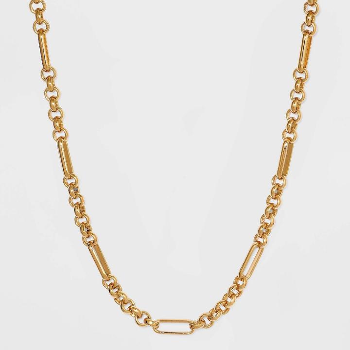 Sugarfix By Baublebar Mixed Link Chain Necklace - Pink
