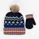 Baby Boys' Hat And Glove Set - Cat & Jack Blue Cobalt 2t-5t, Toddler Boy's