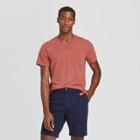 Men's Standard Fit Short Sleeve V-neck Novelty T-shirt - Goodfellow & Co Red S, Men's,