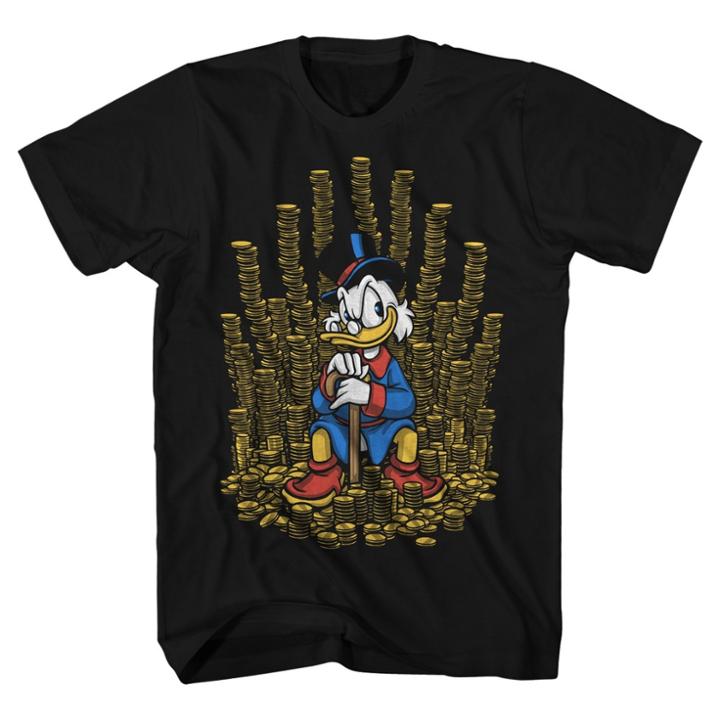 Men's Ducktales Scrooge Mcduck T-shirt - Black