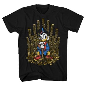 Men's Ducktales Scrooge Mcduck T-shirt - Black