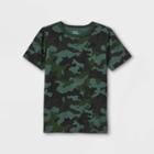 Boys' Adaptive Printed Short Sleeve T-shirt - Cat & Jack Dark Olive Green