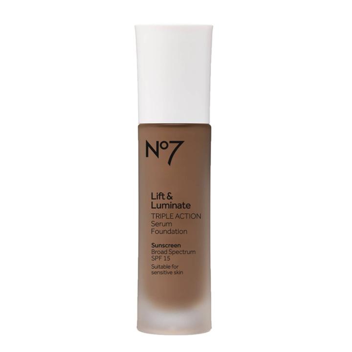 No7 Lift & Luminate Triple Action Serum Foundation - Spf 15 - Umber