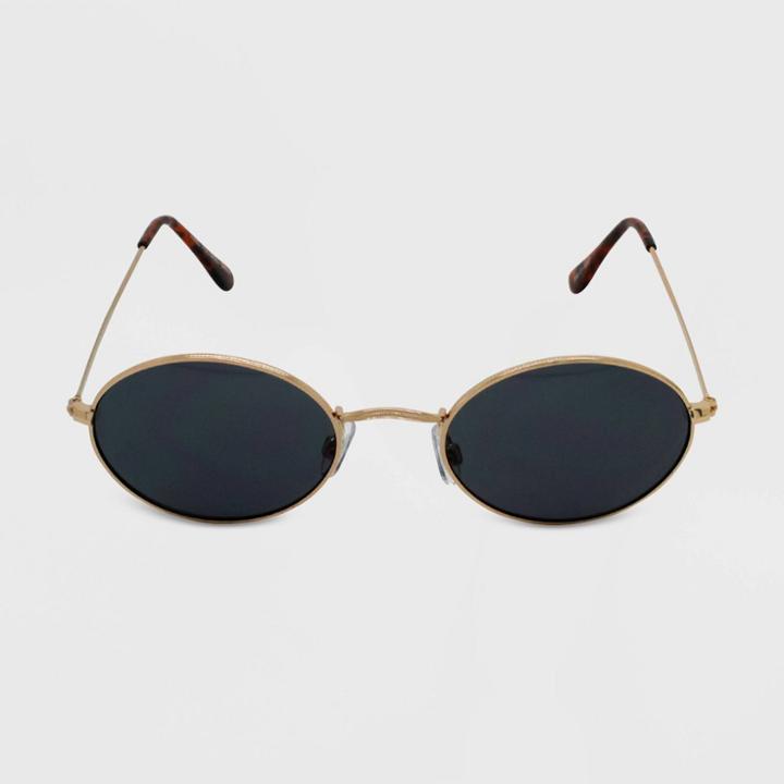 Women's Oval Sunglasses - Wild Fable Gold