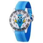 Girls' Disney Finding Dory Blue Plastic Time Teacher Watch - Blue, Purple