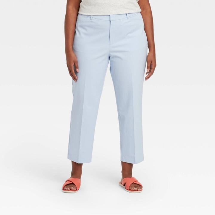 Women's Plus Size Trousers - Ava & Viv Blue