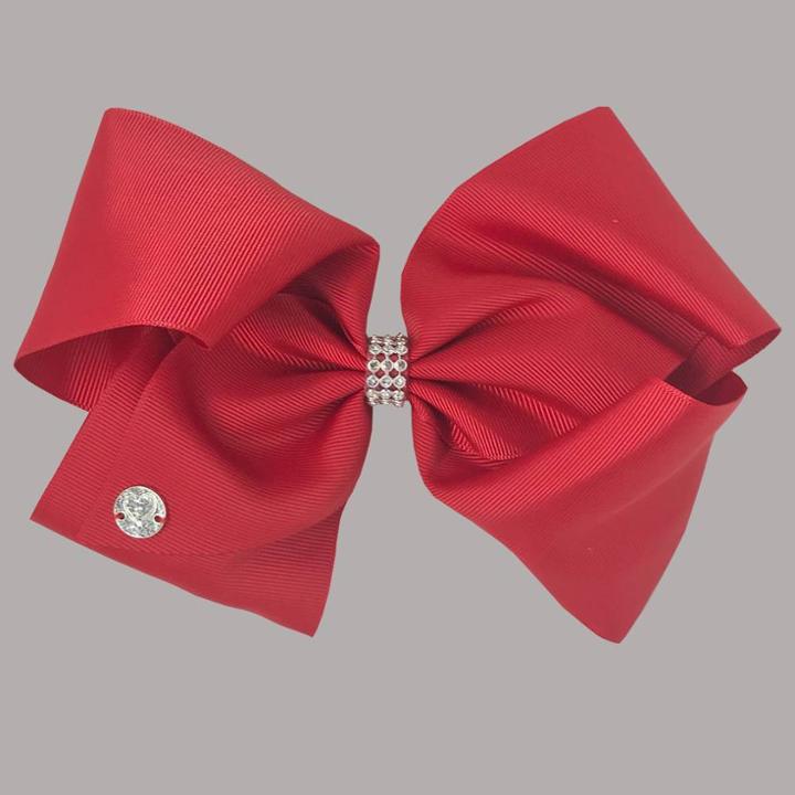 Girls' Nickelodeon Jojo Siwa Rhinestone Keeper Bow Hair Clip - Red, Girl's, Red Black