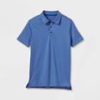 Boys' Golf Polo T-shirt - All In Motion Heathered Blue