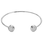 Journee Collection 3/8 Ct. T.w. Round-cut Cz Circle Cuff Pave Set Bracelet In Base Metal -