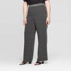 Women's Plus Size Mid-rise Relaxed Trousers - Who What Wear Black