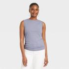 Women's Ruched Tank Top - Universal Thread Gray