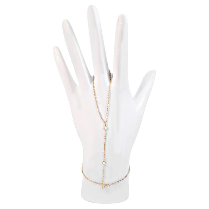 Zirconmania Women's Zirconite Caggie Bracelet With 3 Cubic Zirconia Station In Sterling
