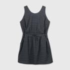 Women's Plus Size Striped Stretch Woven Dress - All In Motion Black 1x, Women's, Size: 1xl,