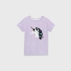 Girls' Short Sleeve Flip Sequin Unicorn T-shirt - Cat & Jack Lavender