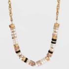 Twisted Chain And Mixed Cylinder Bead Chain Necklace - A New Day Black