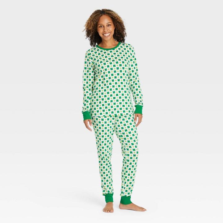 No Brand Women's St. Patrick's Day Matching Family Pajama