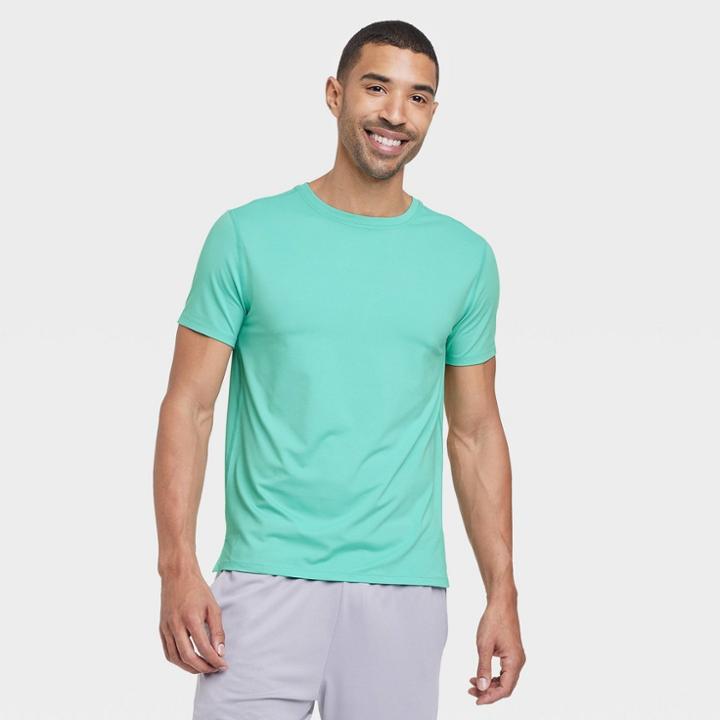 Men's Short Sleeve Performance T-shirt - All In Motion Synergy Green