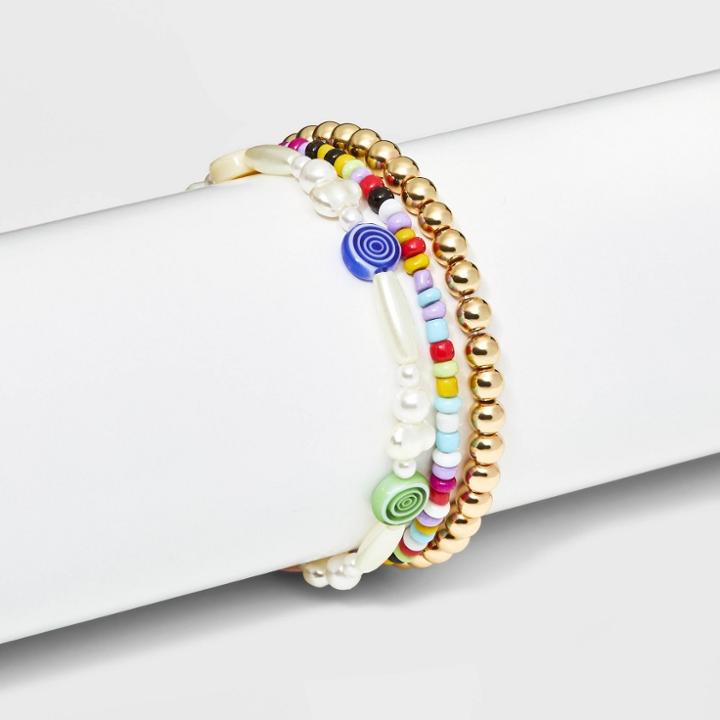 Sugarfix By Baublebar Mixed Media Bracelet Set
