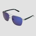 All In Motion Men's Aviator Sunglasses With Mirrored Polarized Lenses - All In