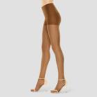 Hanes Premium Women's Perfect Nudes Control Top Silky Ultra Sheer Pantyhose - Tan L, Size: