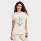 Grayson Threads Women's Libra Zodiac Short Sleeve Graphic T-shirt - White