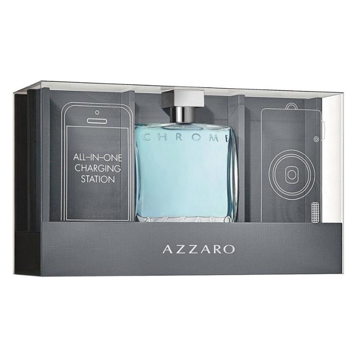 Chrome By Azzaro Eau De Toilette Men's Cologne 3.4 Fl Oz + Charging