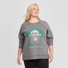 Women's Smokey Bear Plus Size Sweatshirt (juniors') - Gray 1x, Women's,