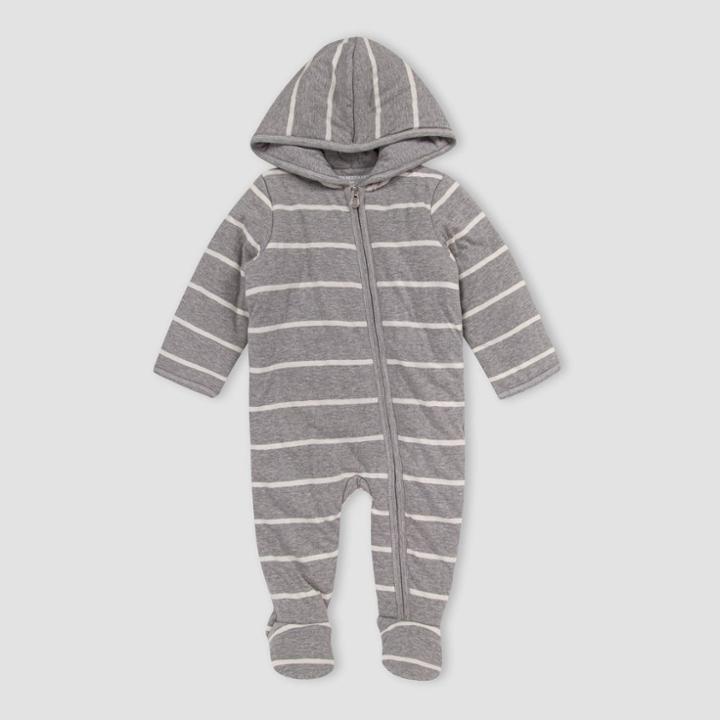 Burt's Bees Baby Baby Winter Striped Bunting - Gray Newborn