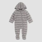 Burt's Bees Baby Baby Winter Striped Bunting - Gray Newborn