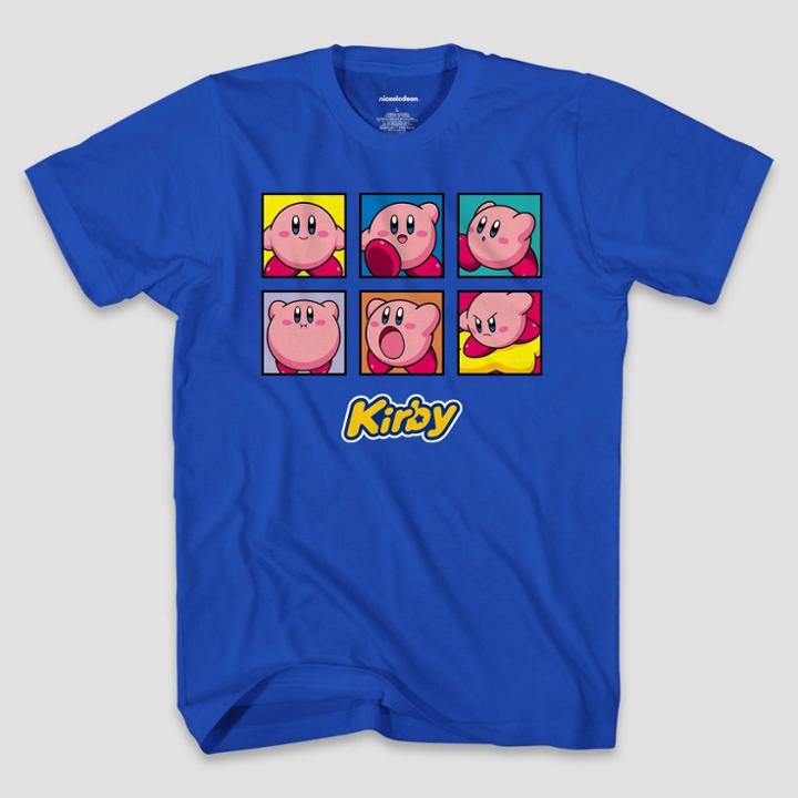 Boys' Nintendo Kirby Short Sleeve Graphic T-shirt - Blue