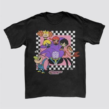 Men's The Powerpuff Girls Short Sleeve Graphic T-shirt - Black