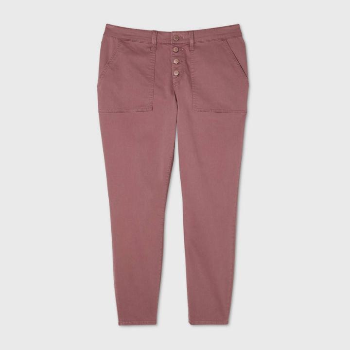 Women's Plus Size Mid-rise Skinny Jeans - Universal Thread Red