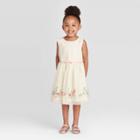 Toddler Girls' Floral Border Easter Dress - Just One You Made By Carter's Cream 2t, Toddler Girl's, Beige