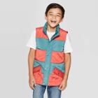 Boys' Full Length Zipper Vest - Cat & Jack Orange/blue