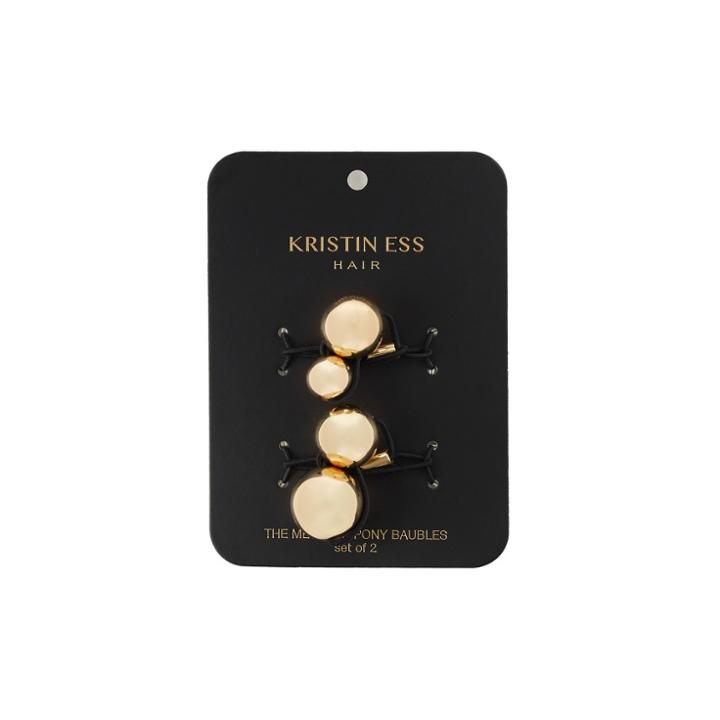 Kristin Ess The Metallic Pony Baubles Hair Elastics