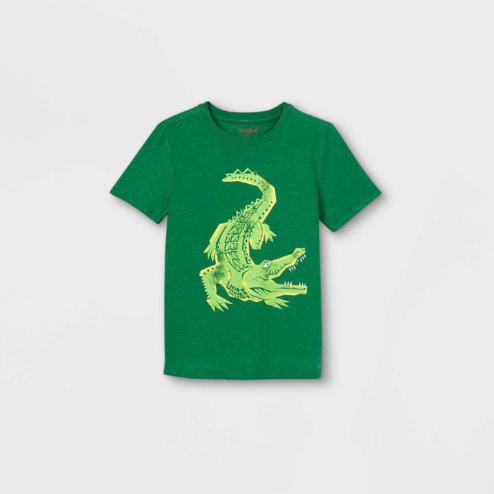 Boys' Short Sleeve Alligator Graphic T-shirt - Cat & Jack Green