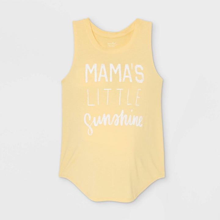 Maternity Mama's Little Sunshine Graphic Tank Top - Isabel Maternity By Ingrid & Isabel Yellow