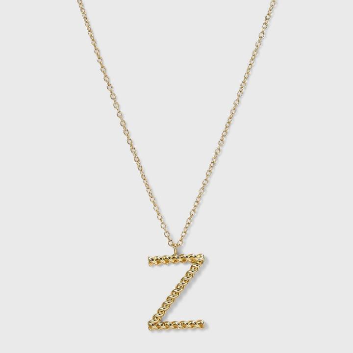 Sugarfix By Baublebar Initial Z Pendant Necklace - Gold