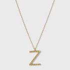 Sugarfix By Baublebar Initial Z Pendant Necklace - Gold