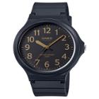 Casio Men's Super Easy Reader Watch, Black/gold Dial -