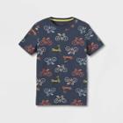 Boys' Short Sleeve Bicycle Print T-shirt - Cat & Jack Navy