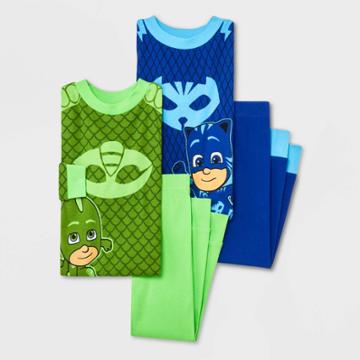 Pj Masks Toddler Boys' 4pc Pj Mask Uniform Snug Fit Pajama