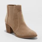 Women's Catlin Double Gore Ankle Bootie - Universal Thread Taupe