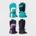 Boys' 2pk Ski Gloves - All In Motion Black