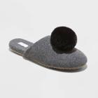 Women's Victoria Pom Slide Slippers - Stars Above Charcoal